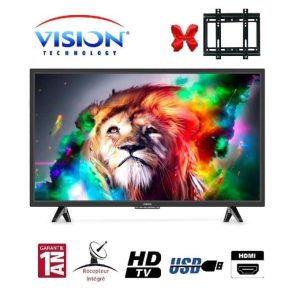 Tv Vision LED 32″ Vision avec récepteur intégré, USB-VGA-HDMI-PC