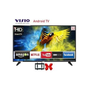 Télévision Visio SMART TV 32 POUCES ANDROID Récepteur Intégré TNT USB HDMI Support Mural