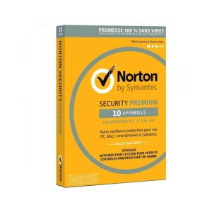Norton SECURITY PREMIUM 3.0 – 10 POSTES 1AN (21367772)