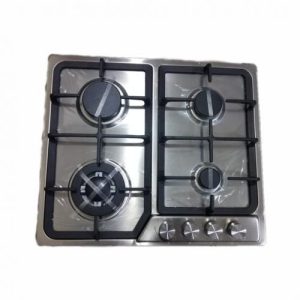 Plaque à gaz encastrable Active chef  Inox 4 feux 60cm ,allumage électrique