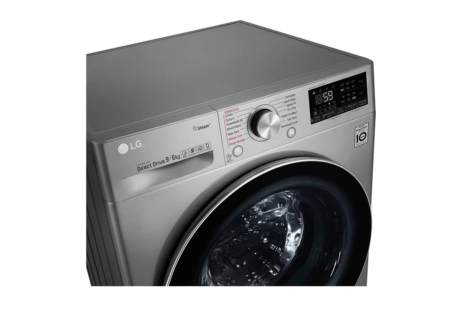 Lavante SÉCHANTE LG F4V7VCP2T 9/6KG 1400TR INOX – Image 3