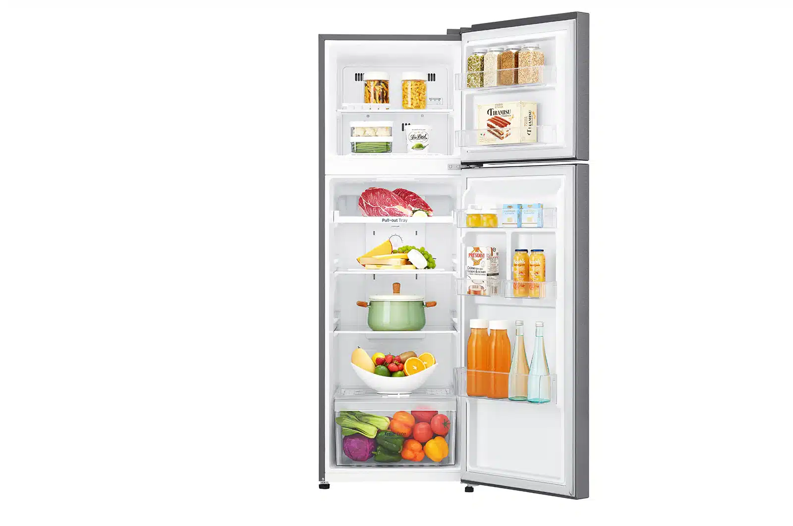 Réfrigérateur LG GR-B354SQCB 2 PORTES 272L INOX – Image 2