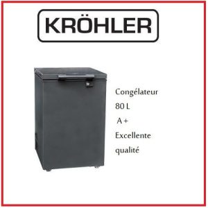 Congélateur KRÖHLER KCT-80-SF-G