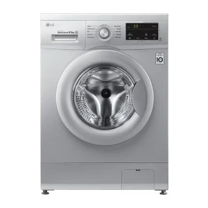 Lave-linge LG FH0J3WDNP5 à vapeur d’une capacité de 6.5kg avec bouton chromé