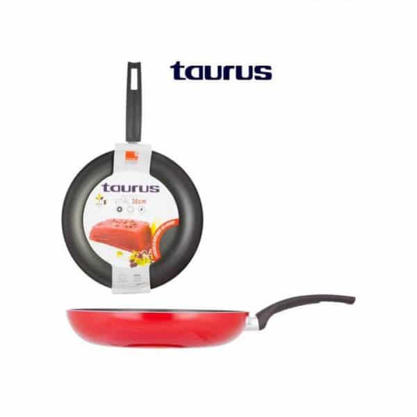 Poêle rouge VITAL Anti Adhésive 30 Cm Taurus MA9180006A