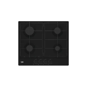Plaque de cuisson BEKO HIAG64223B A GAZ 60CM 4 FEUX NOIR