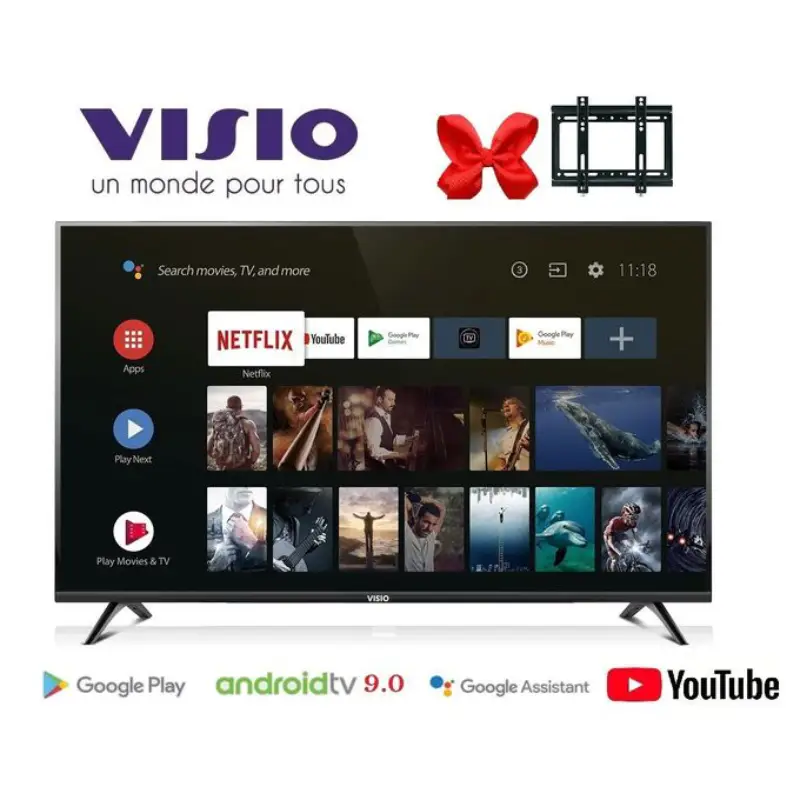 Télévision Visio WE9430AS 32 POUCES ANDROID 9 Rapide HD