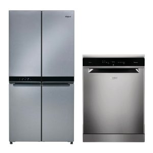 Réfrigérateur+Lave-vaisselle WHIRLPOOL WQ9 B1L + WFO 3033 PL X