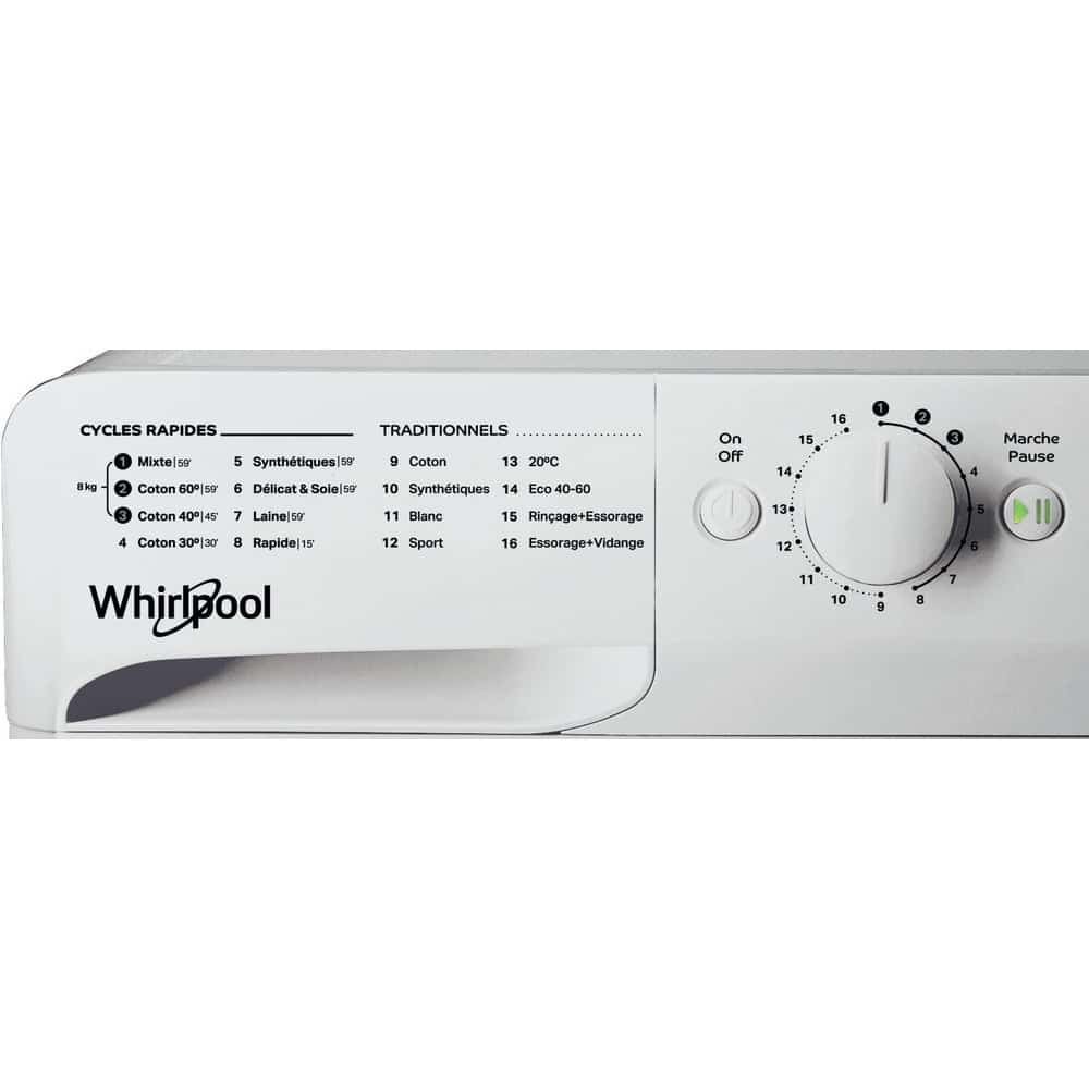 Réfrigérateurs +lave linge Whirlpool W60TM 7110 V X + WMTA 6101 S NA – Image 4