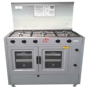 Cuisinière Tivoli 90 cm 5 feux gris