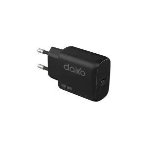 Fast charger Noir USB C 30W Daiko – FCB-30WUSBC