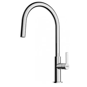 Franke Maris Slim J Pull-Down 1150728388 – Mitigeur Cuisine Chrome Pivotant 360° – Haute Pression