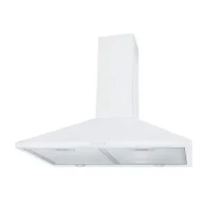 Hotte HKM F2190WH Décorative 90 cm – Verre Blanc