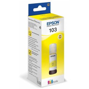 Epson 103 Jaune – Bouteille d’encre Epson EcoTank d’origine (C13T00S44A)
