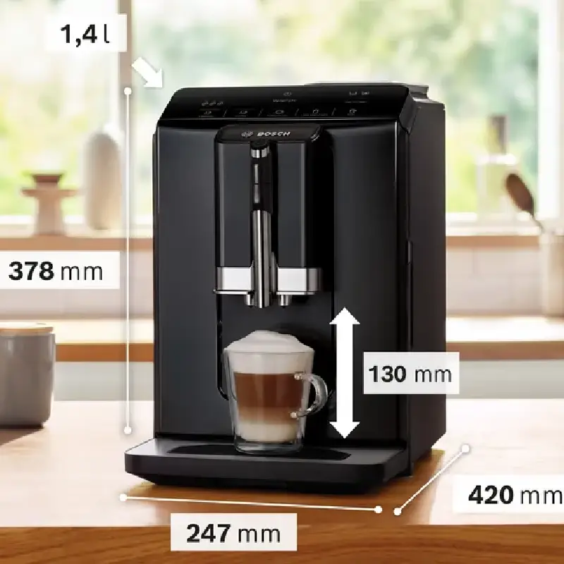 Machine à café Bosch tout-automatique VeroCafe Noir lustré, Réservoir d’eau – Image 2