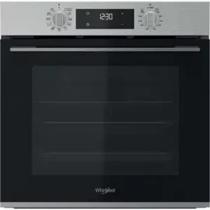 Four multifonction encastrable Whirlpool: couleur inox, pyrolyse – OMK58HR0X