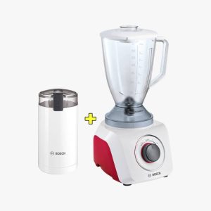 Pack Blender Bosch 500W 1.5L Blanc + Moulin A Cafe Bosch Blanc PKBO04
