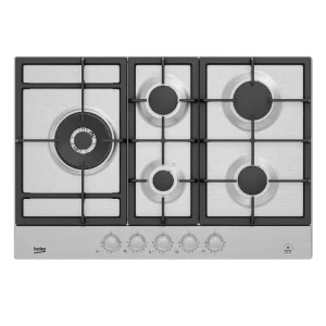 Plaque de cuisson Beko HIAL75325SX Gaz 75cm 5 feux Inox