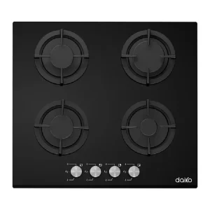 Plaque DAIKO PCG4FCGK à gaz 60cm à 4 Brûleurs