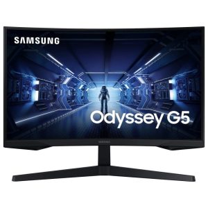 Écran gaming incurvé 27″ Samsung Odyssey G5 LC27G55TQBUXEN