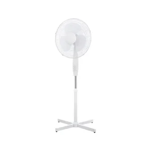 Ventilateur KRÖHLER sur pieds Blanc – 40cm    ST-40-16-ELE